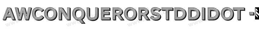 AWConquerorStdDidot 字体转换 AWConquerorStdDidot 字体转换